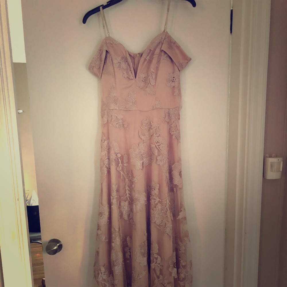 Prom, pageant or wedding blush dress